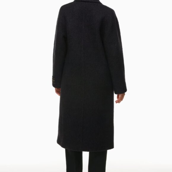 Like new - Aritzia Slouch Wool Coat - Black Size Small - Picture 3 of 5